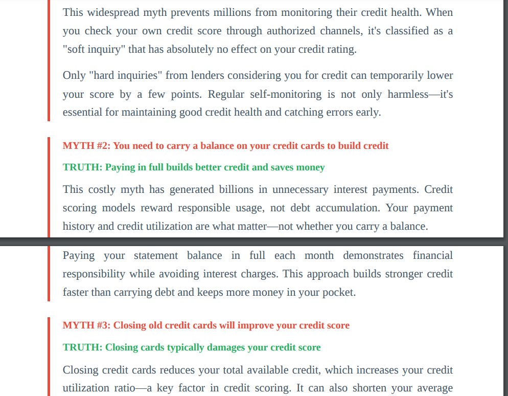 STOP Believing Credit Lies That Are Costing You Money!