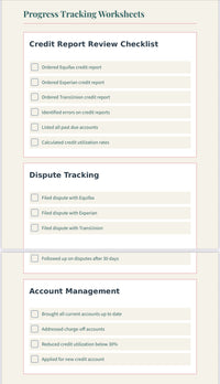 Women's Financial Empowerment Bundle: Credit Education Guide + Progress Tracking Journal