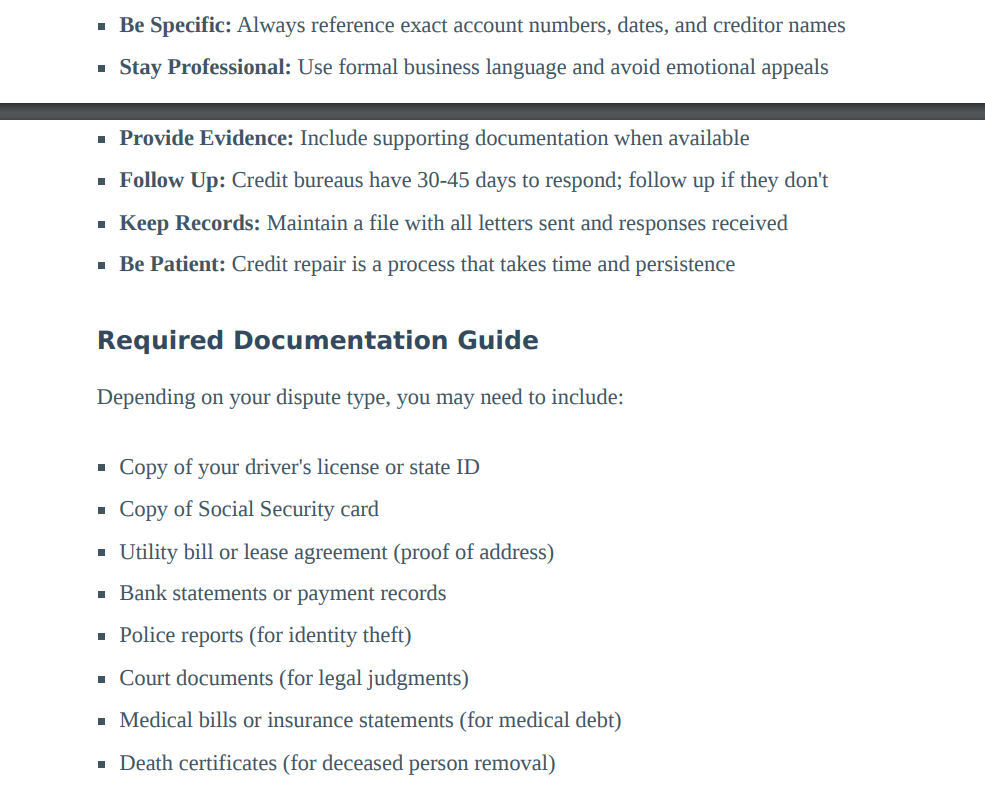 Ultimate Credit Dispute Letters Collection: 30+ Professional Templates for Every Credit Repair Situation