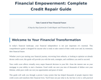 Ultimate Credit Repair Bundle: Complete System + Empowerment Guide - Quickly Transform Your Credit Score