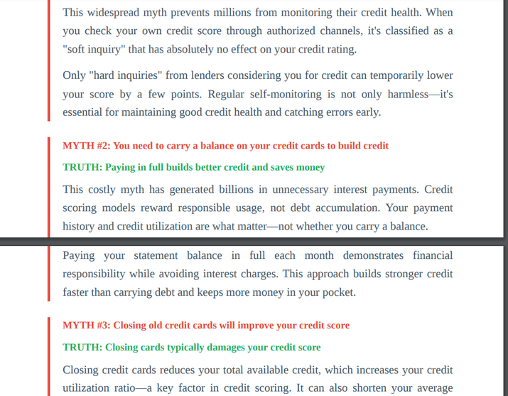 STOP Believing Credit Lies That Are Costing You Money!