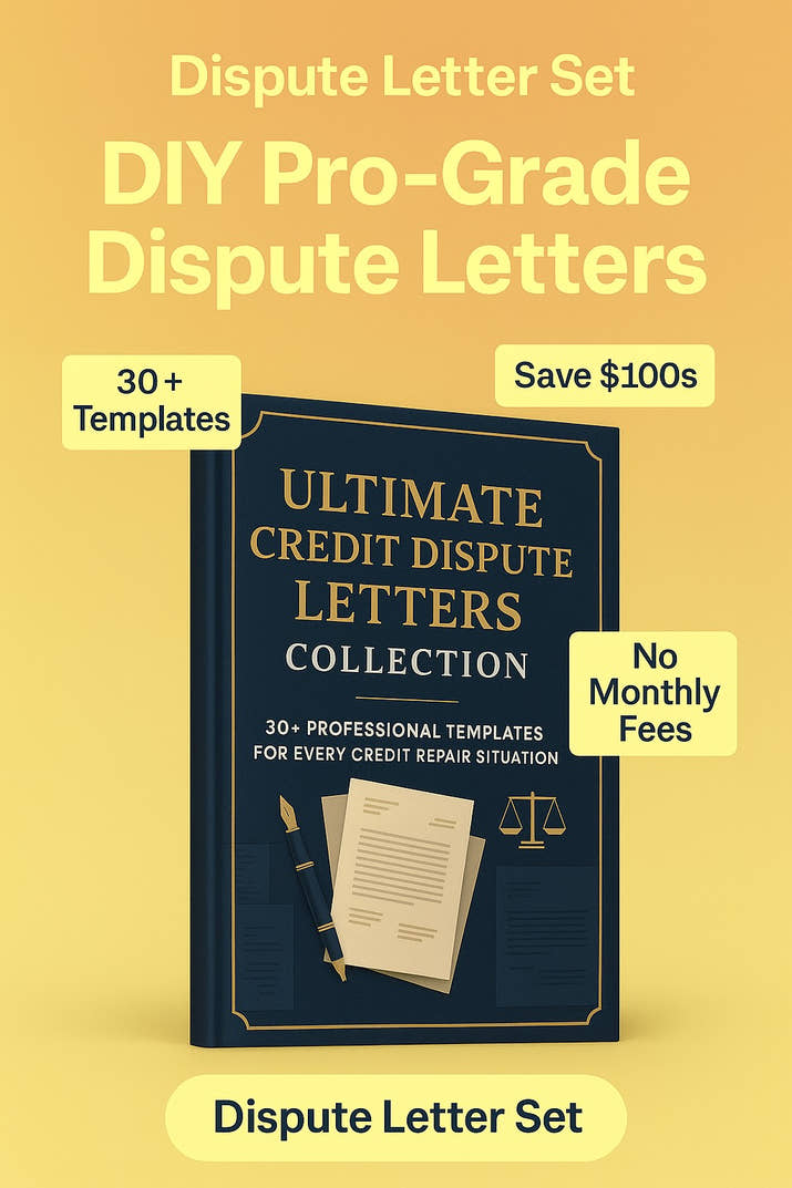 Ultimate Credit Dispute Letters Collection: 30+ Professional Templates for Every Credit Repair Situation