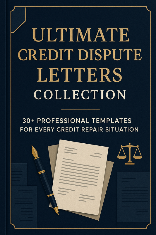 Ultimate Credit Dispute Letters Collection: 30+ Professional Templates for Every Credit Repair Situation